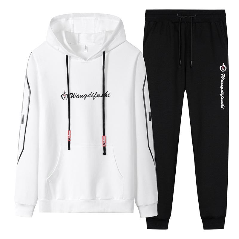 Толстовки и свитшоты  Joom Dm Clothing Hoodie Весна и осень Костюм с капюшоном Спортивный свободный студенческий длинный рукав XL чёрный