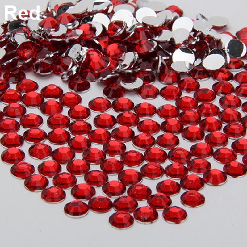 Puntos Rhinestone 2000 шт., полимерный чехол для телефона с плоской задней панелью «сделай сам», наклейки для ногтей, 2/3/4/5 мм 3mm свет роуз