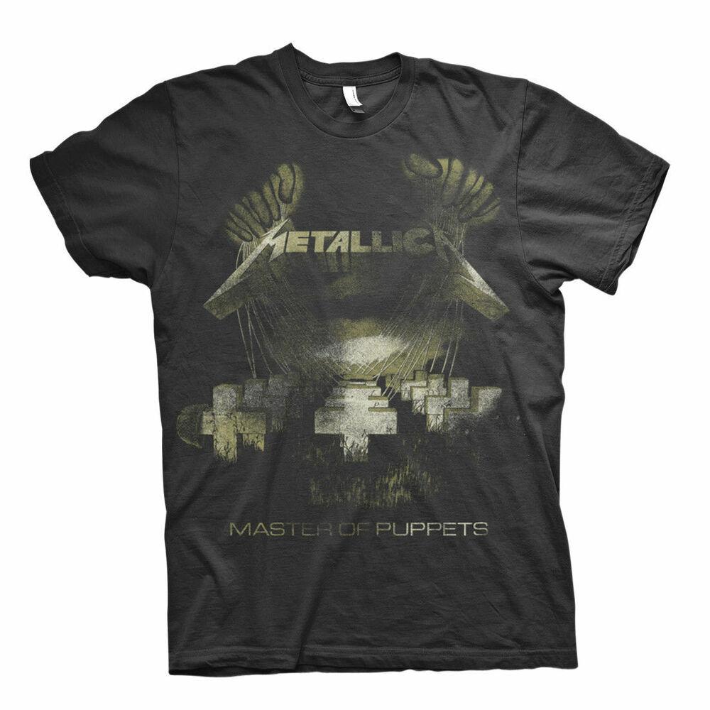 Футболка унисекс с потертой классической рок-метал-группой Metallica Master Of Puppets S