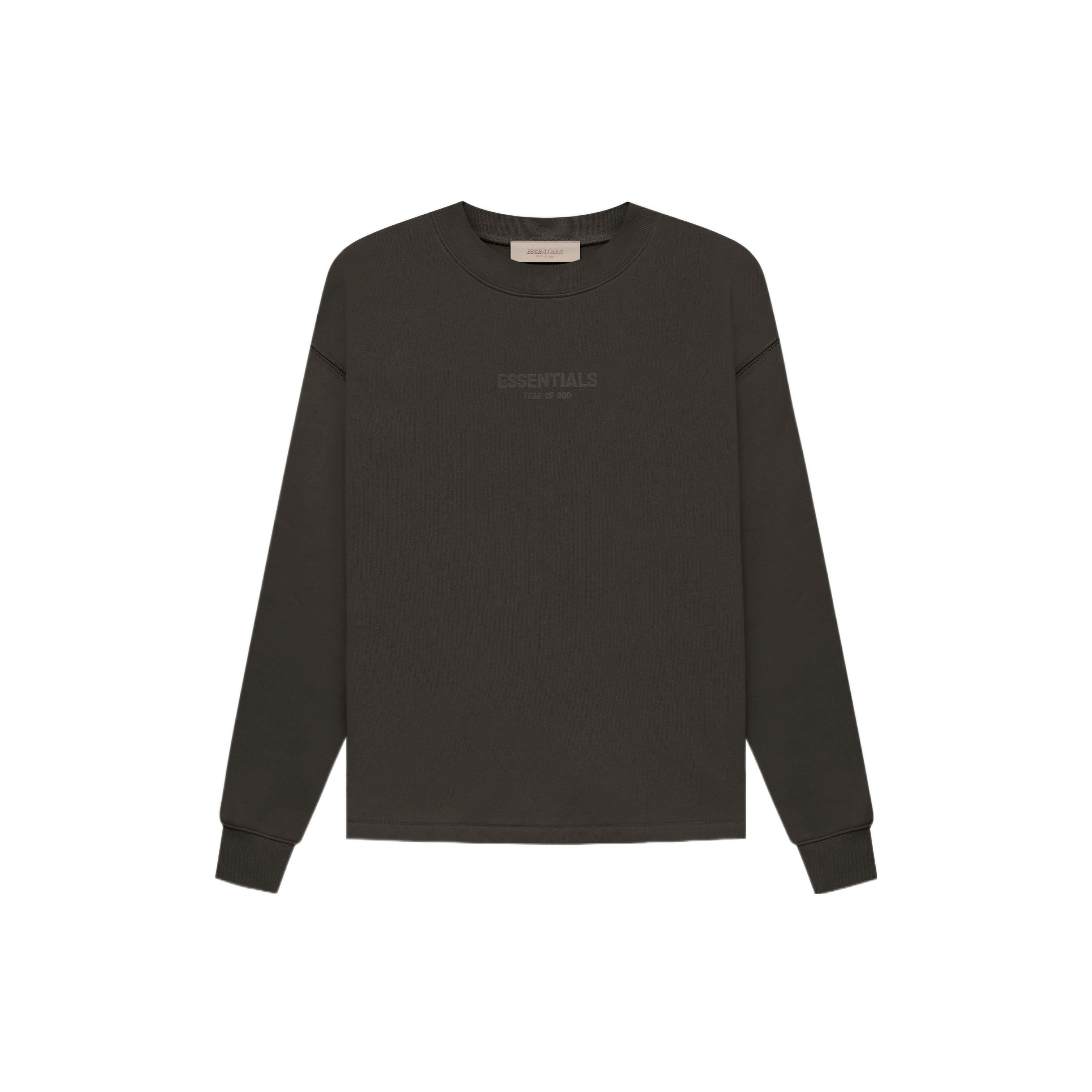 Fear of God Essentials FW22 Свободный флисовый свитер с круглым вырезом Топы унисекс Темно-серый FOG-FW22-644 XXS