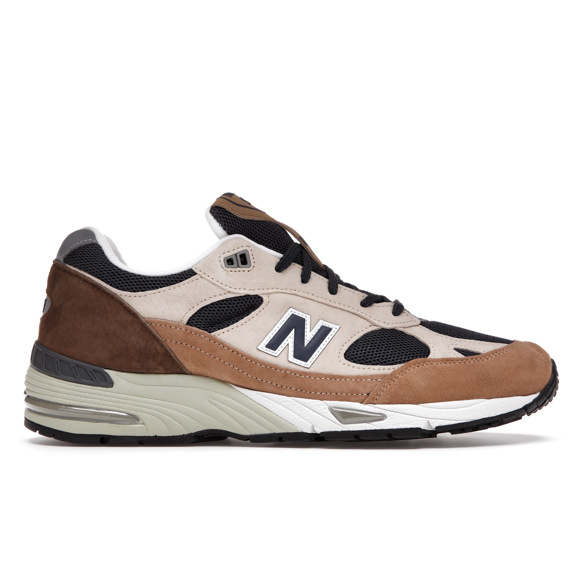 New Balance 991 Made in England Cappuccino Мужские кроссовки коричневые темно-коричневые коричневые M991SBN 42