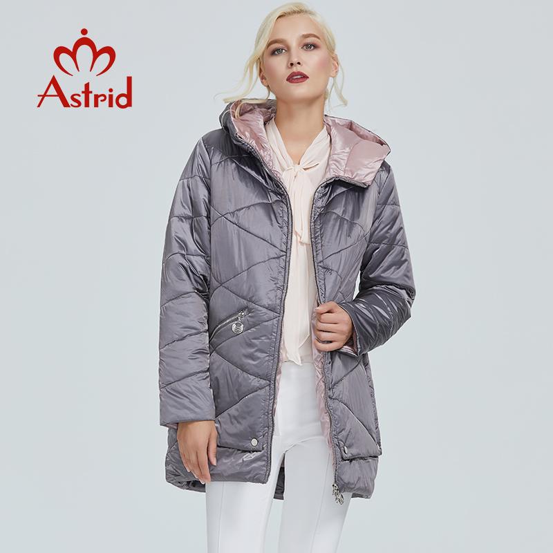 Astrid Утеплённая стёганая куртка плюс сайз 5XL английский фиолетовый
