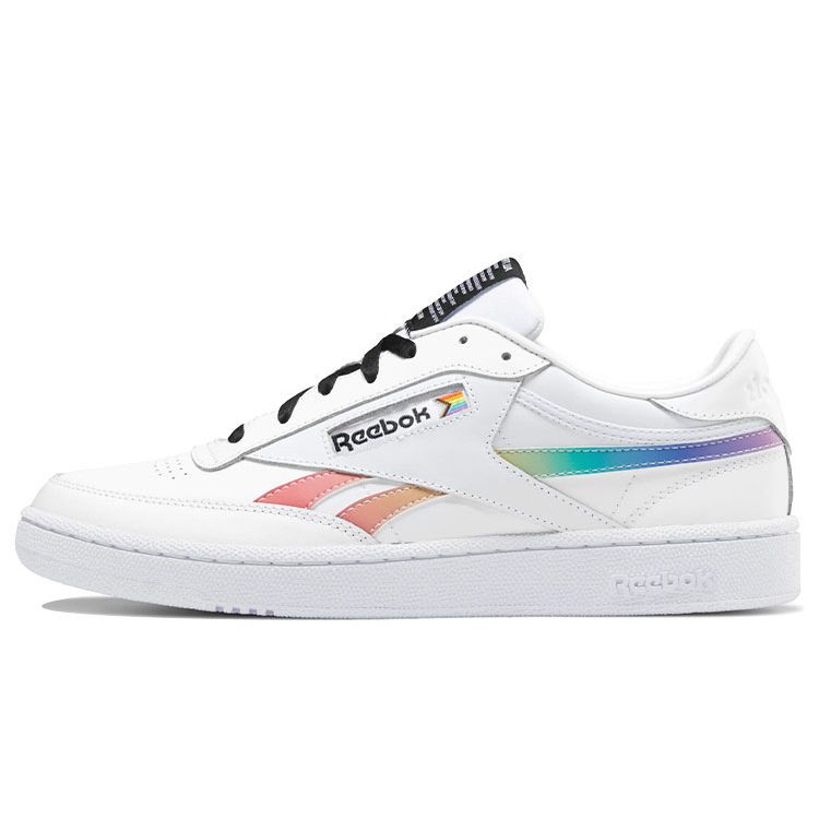 Кроссовки унисекс Reebok Club C Revenge Pride White Footwear-White Core-Black FY7514 36.5