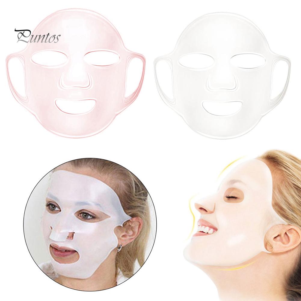 Puntos Cosmetic Многоразовая силиконовая маска для лица с ушным крючком, предотвращающая испарение лица белый