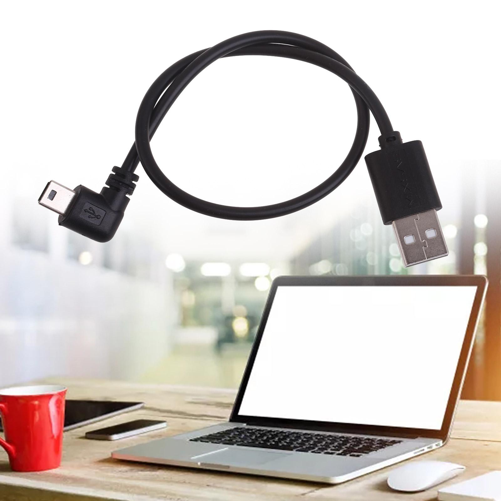 Mini USB B Type 5pin Male левый/правый изогнутый на 90 градусов к USB2.0 Male зарядный шнур right