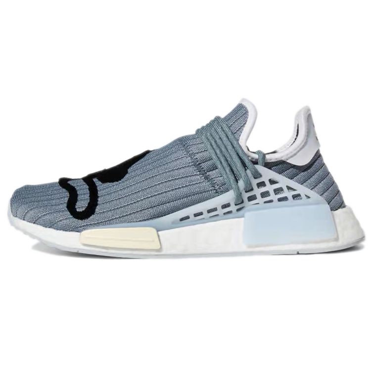 Кроссовки унисекс adidas BBC Ice Cream x Pharrell x NMD Human Race Running Dog — серый космос GX3066 38⅔