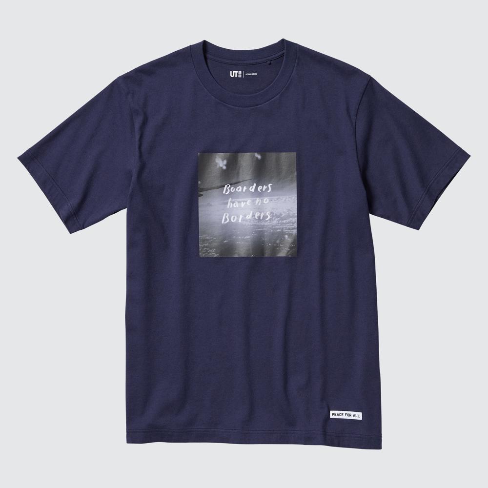 Футболка UNIQLO Ayumu Hirano UT с коротким рукавом и рисунком Navy/XS