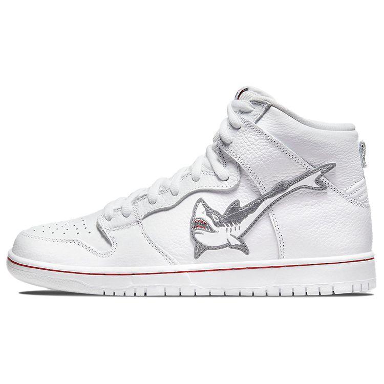 Кроссовки унисекс Nike SB Dunk High Oski Great White Shark бело-красные CI2692-100 38