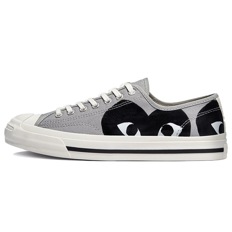 Черные кроссовки унисекс Converse Comme des Garçons PLAY x Jack Purcell Drizzle Grey Egret 171259C 36