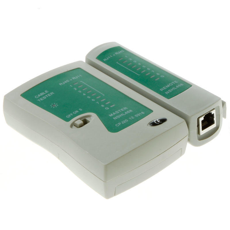 Интернет-Ethernet щипцы UTP Lan Инструмент для тестирования сетевого кабеля RJ45 RJ11 1.05m зелёный
