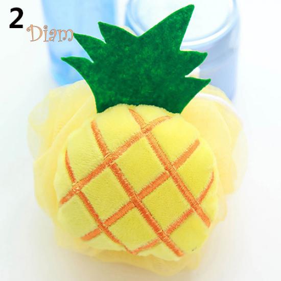 daggyanas Hut Soft Fruit Shape Bath Puff Душевая губка Пена для тела Bubble Net Ball Скраб для тела Strawberry
