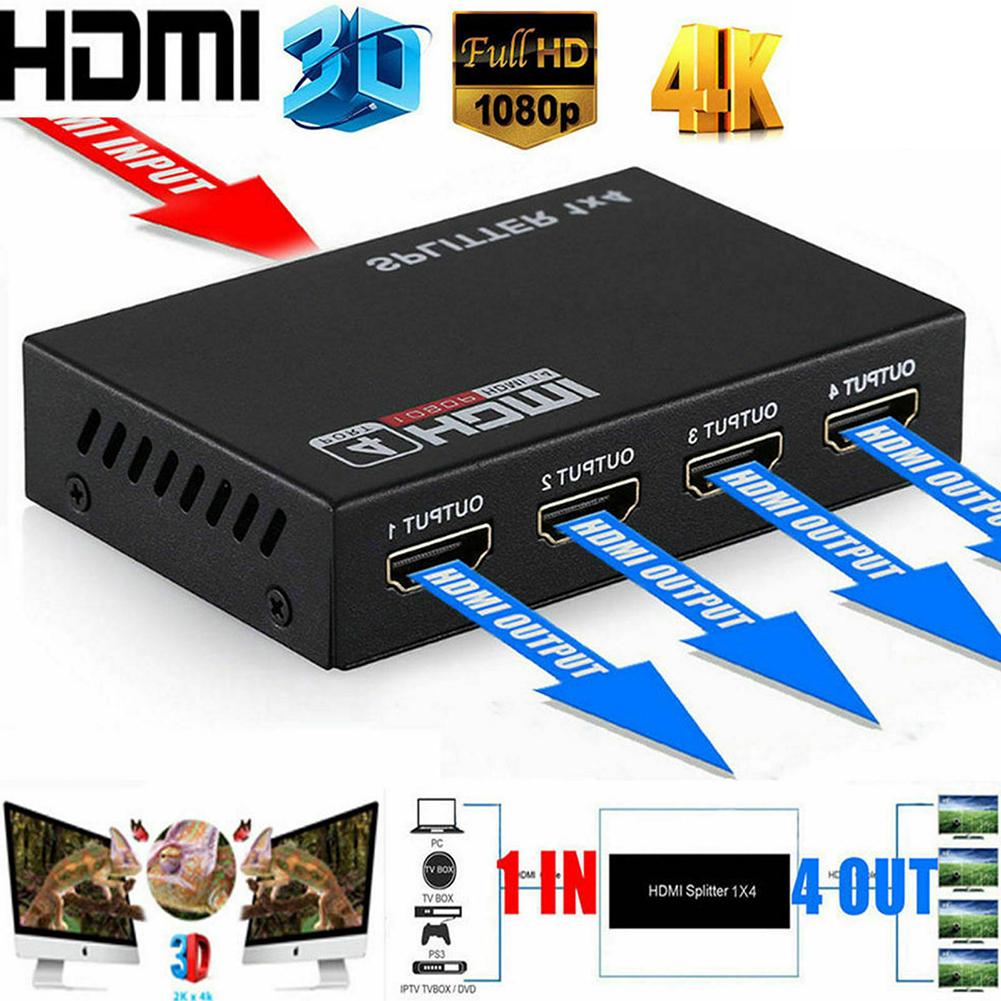 HDMI-кабели и адаптеры  Joom Dreamplanet Video 1080P HDMI 1In4 HD Out Splitter Switcher с адаптером питания для HDTV