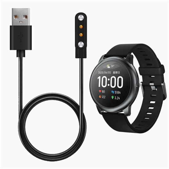  Подходит для Xiaomi Haylou Charger Xiaomi Haylou Солнечное зарядное устройство для часов-браслета Прочное LS02 LS01 чёрный