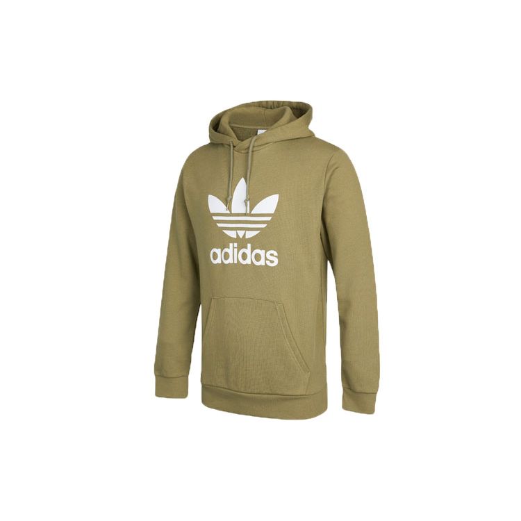 Мужская худи Adidas Originals Trefoil с большим логотипом, зеленая HE4952 S