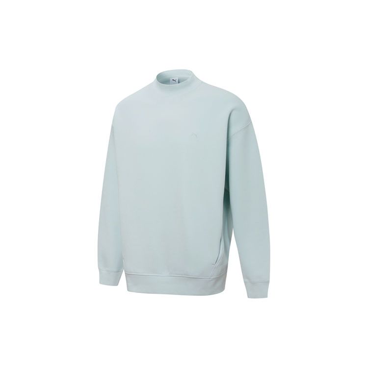 Puma Mmq Crew Embroidered Logo Knit Sweater Tops Unisex Tops Синий 534672-62 M