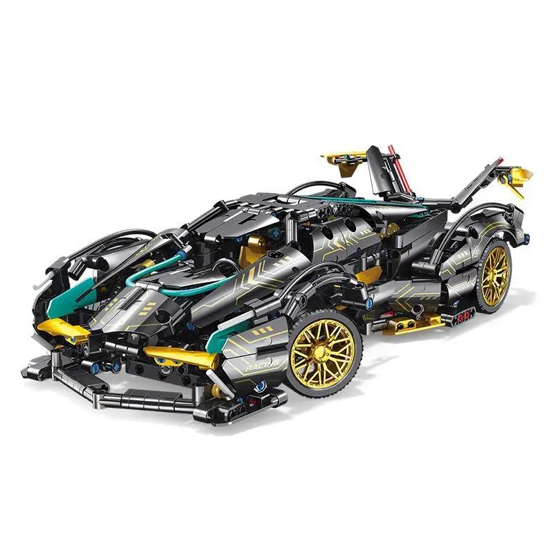 1:14 технических концептуальных суперспортивных автомобиля V12, строительные блоки, 1012 шт., подарки на день рождения для мальчиков и детей No Box