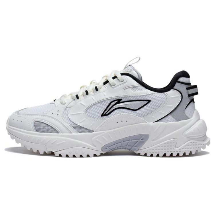 Li Ning Star Wind модные универсальные нескользящие износостойкие дышащие низкие спортивные повседневные туфли мужские кроссовки белые черные AGCT149-2 41