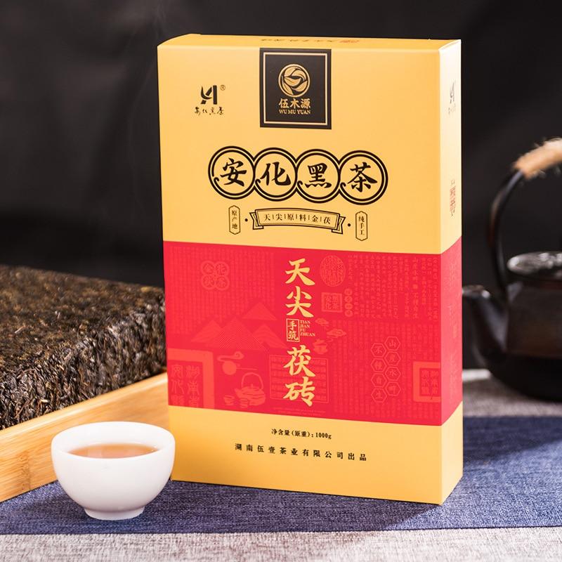 Чай TianJian Anhua темный 2019 года с прессованным чаем Gloden Flower 1000г 1000g
