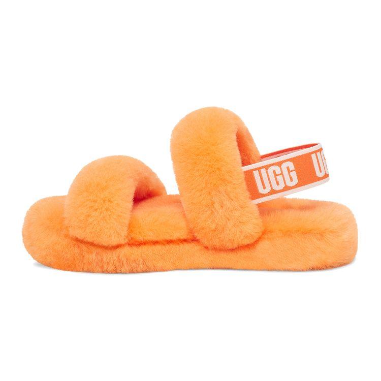 UGG Oh Yeah Простые повседневные плюшевые сандалии с открытым носком Детские сандалии California-Yellow 1115752K-CPPP 36