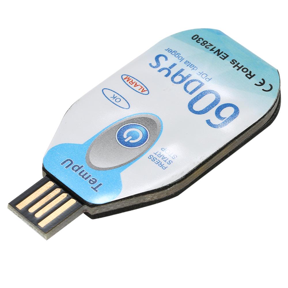 Водонепроницаемый USB 2.0 PDF одноразовый регистратор данных температуры 60 дней регистратор термометра холодной цепи