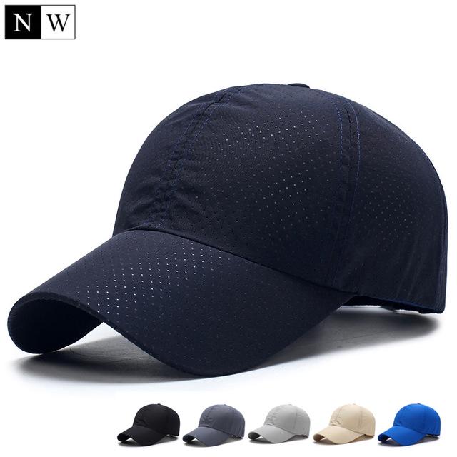  [NORTHWOOD] однотонная летняя бейсболка для мужчин Snapback женская быстросохнущая сетчатая кепка дышащая солнцезащитная кепка 56-60 cm чёрный