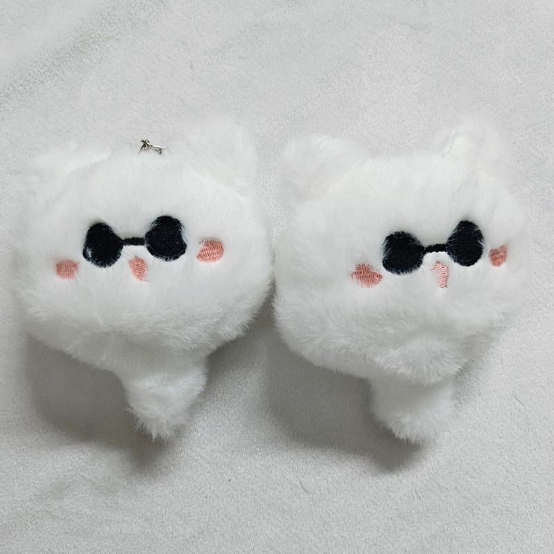Аниме косплей кошка плюшевая игрушка милая вышивка плюшевые мягкие игрушки куклы кулон 1PC