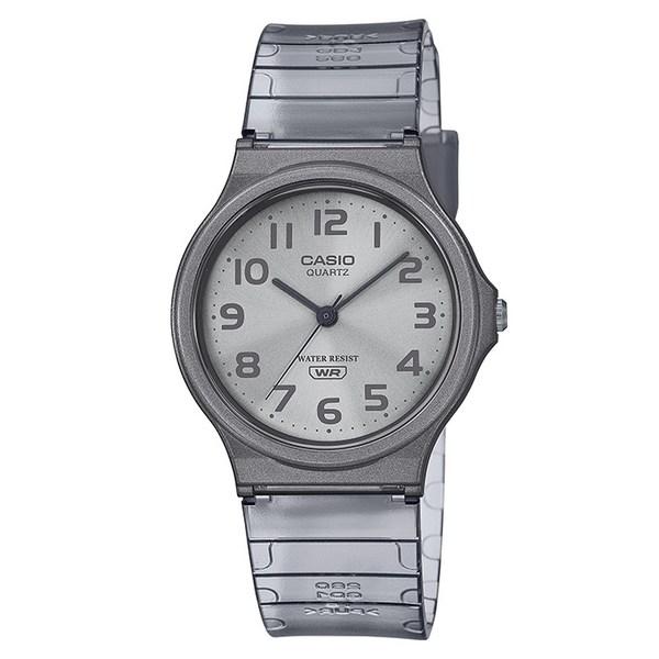 CASIO Casio MQ-24S-8B Общие прозрачные прозрачные часы для экзамена на учебу в колледже для студентов