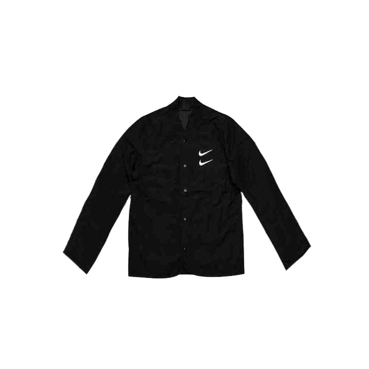Мужская однобортная куртка с длинным рукавом Nike Nsw Swoosh черная CU3923-010 XL