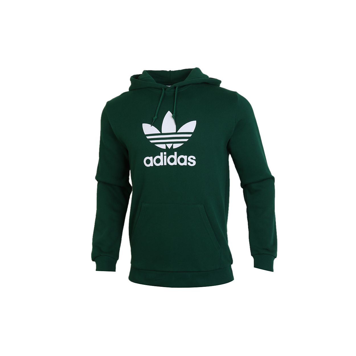 Мужские толстовки с капюшоном Adidas Originals Trefoil, зеленые GJ8300 S