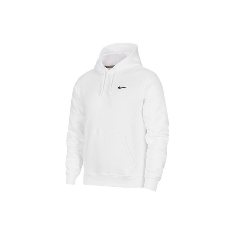 Мужская худи с однотонным логотипом Nike Club Swoosh, белая 916271-100 S