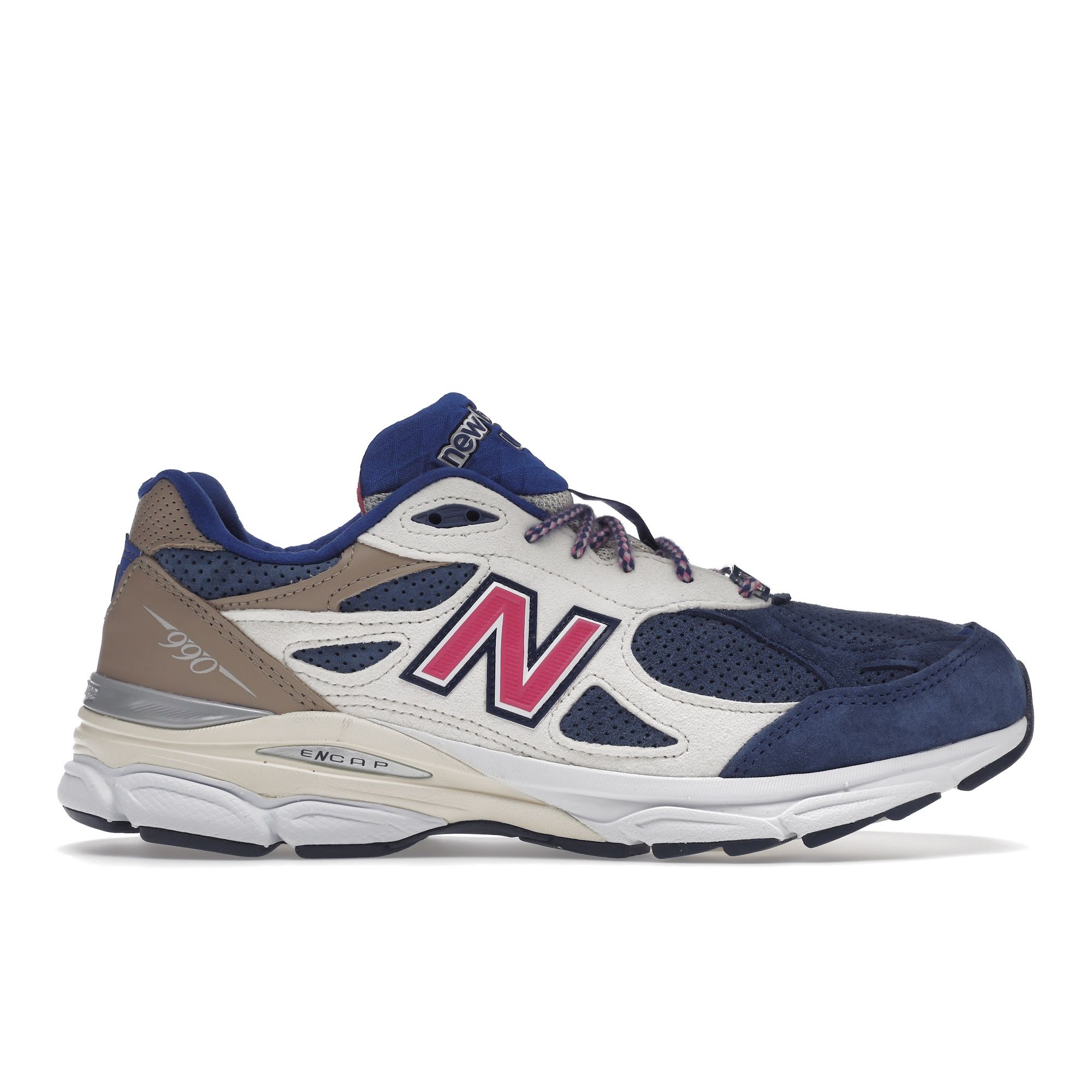 Кроссовки унисекс New Balance Kith x 990v3 Made In USA Daytona Blue Navy Sail M990KH3 36