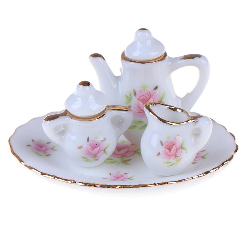 Творческий Мини Керамический Чайный Сервиз Кукольный Домик Игровой Дом Игрушки
