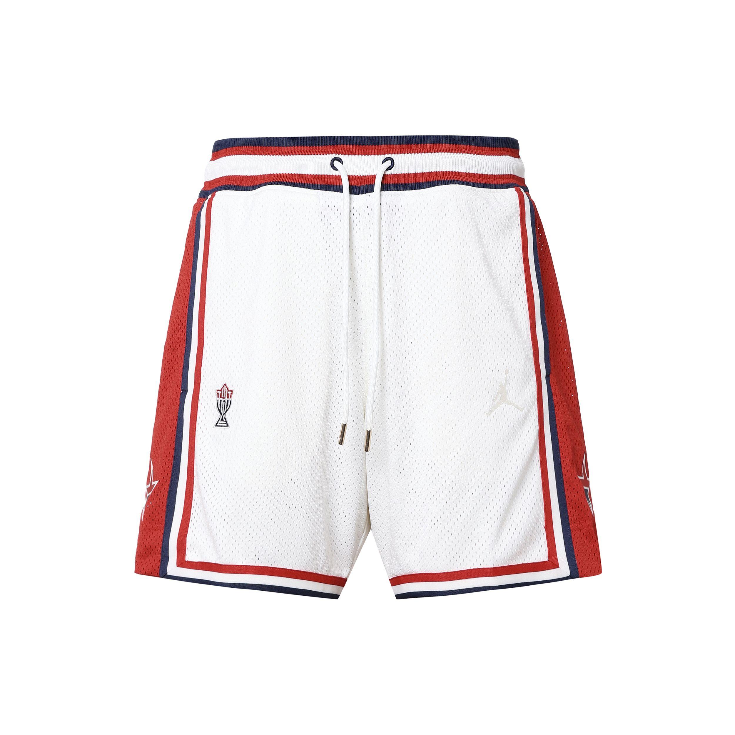 Jordan Trophy Room Collaboration Pattern Дышащие спортивные баскетбольные повседневные шорты Брюки унисекс Белый Оранжевый DR2957-133 XXXL