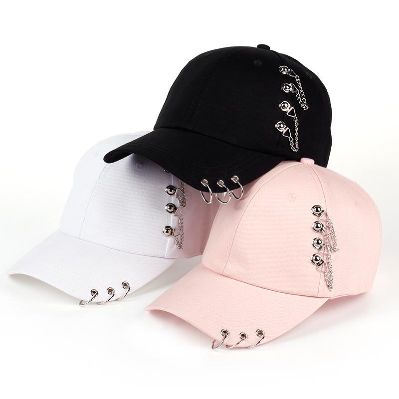 Повседневная регулируемая бейсбольная кепка с железным кольцом Snapback Cap Casquette Hats Повседневная шляпа Gorras Dad