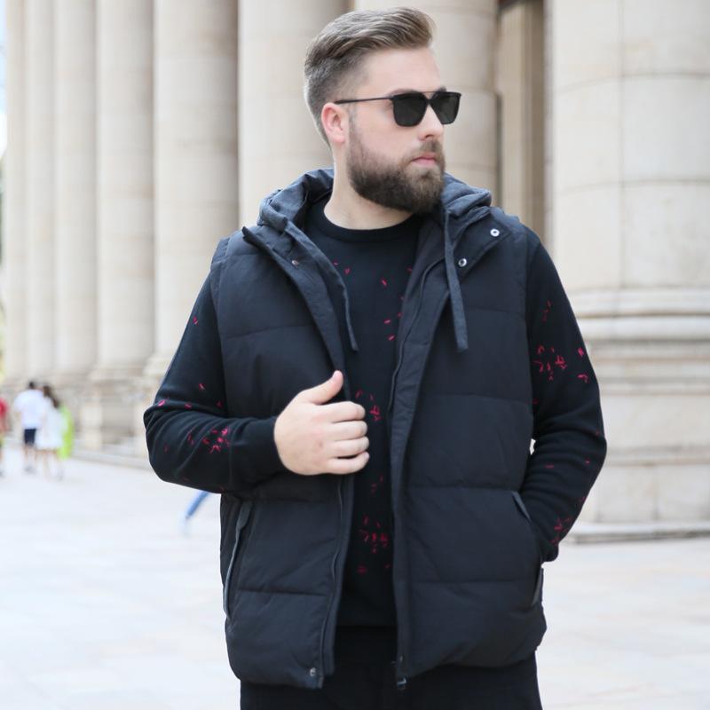 Новый пуховый жилет Fat Guy Plus Fat Plus, мужская очень большая майка больших размеров, мужское пальто XXXXXXL