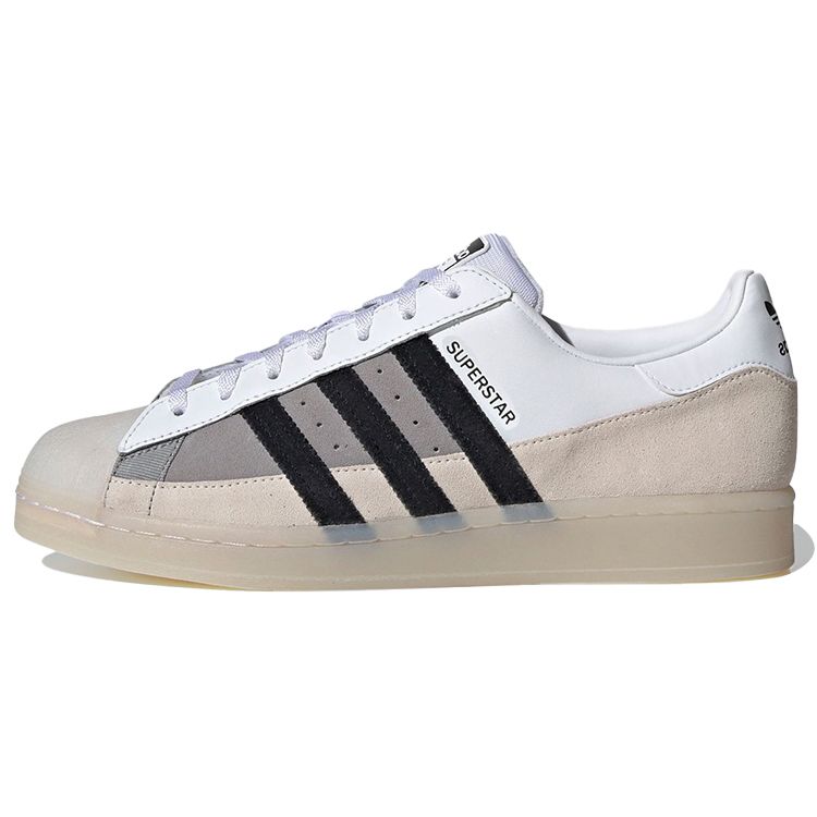 Кроссовки унисекс adidas Superstar White Light Charcoal Cloud-White Core-Black FX5565 35⅔