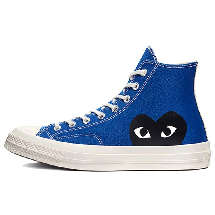 Кроссовки Converse Comme des Garçons PLAY x Chuck 70 High Blue Quartz Unisex Egret Black 171846C 36.5