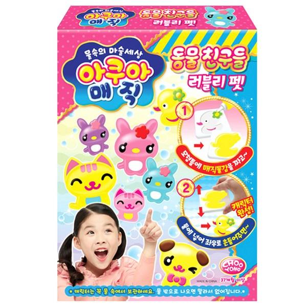 Jooyoung E&C Aqua Magic Animal Friends, милые игрушки для домашних животных, 4 цвета, популярные корейские игрушки