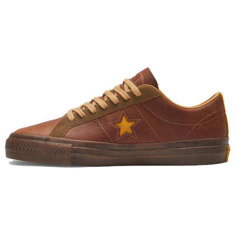Converse One Star Pro Low Mid Autumn Festival - коричневые кроссовки унисекс желтые с скрытой тропой A07088C 39
