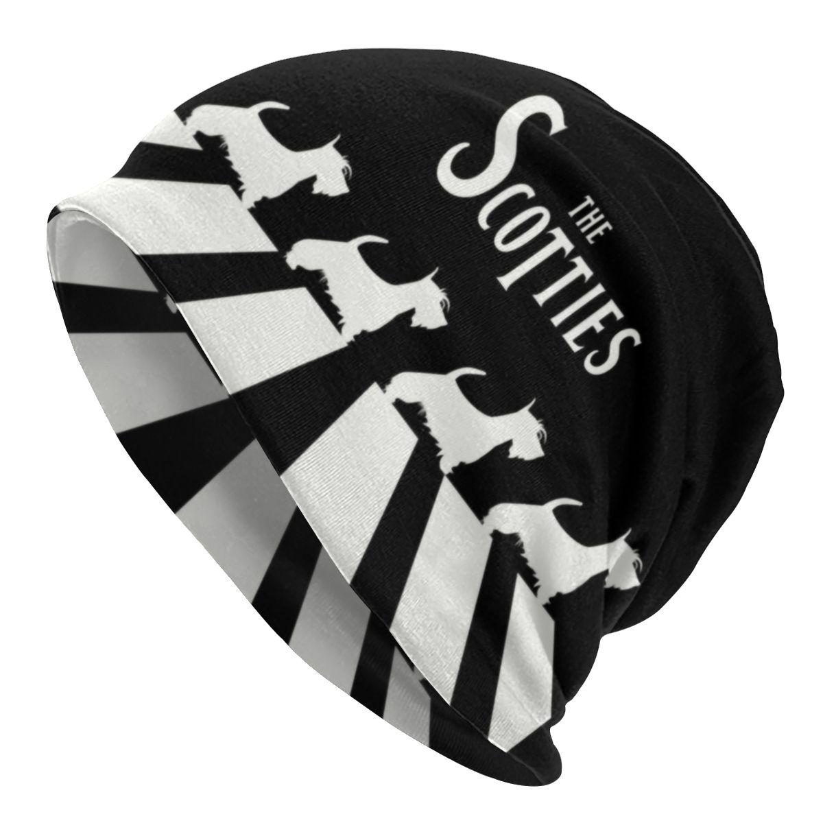Шапка-бини Scotties, вязаные шапки для женщин, унисекс, модные теплые зимние шапки для собак шотландского терьера Skullies, шапки для катания на лыжах Skullies Beanie Hat