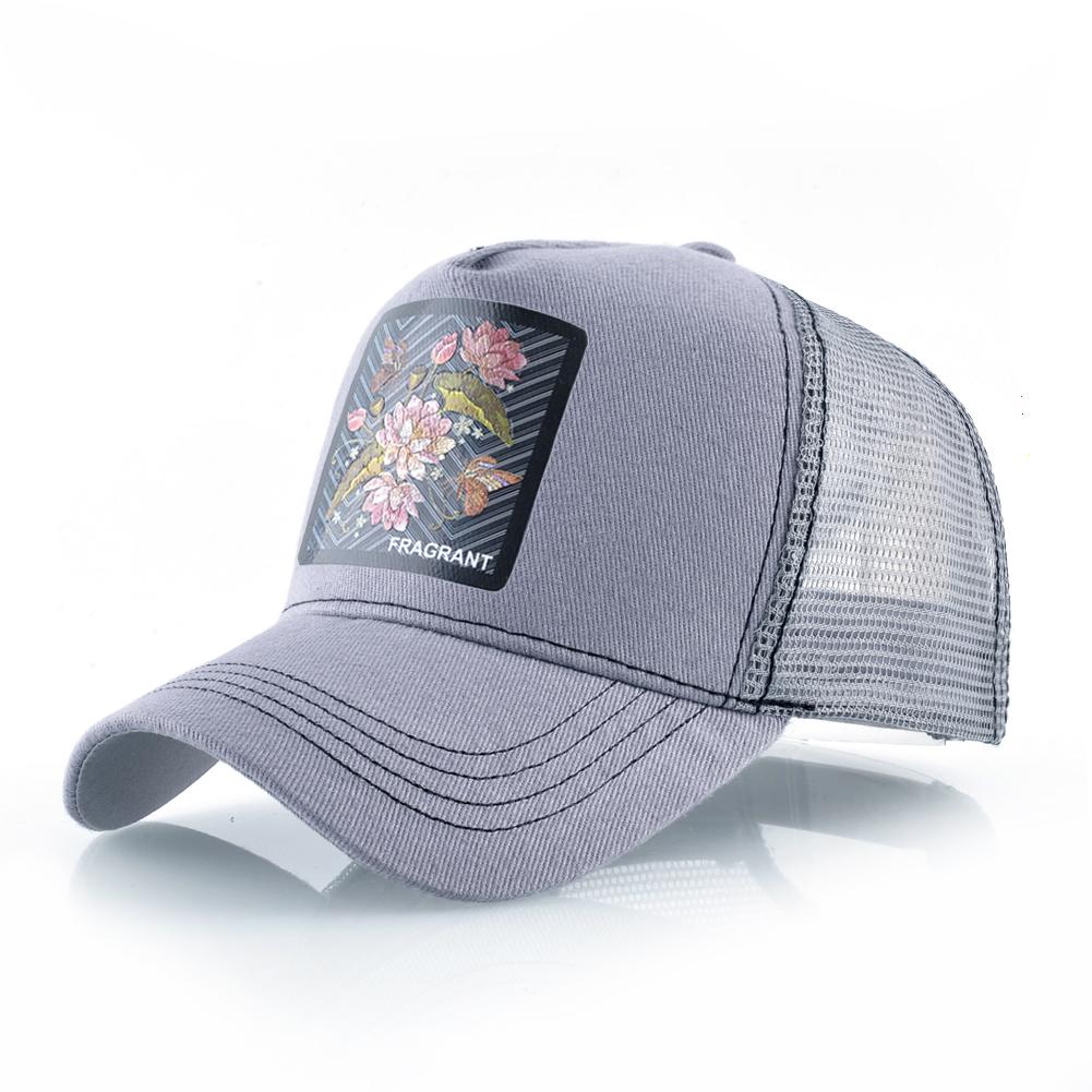 Регулируемые бейсболки для женщин, летняя дышащая шляпа Snapback для папы для мужчин, бейсбольная сетчатая шляпа с нашивкой 56-59cm серый