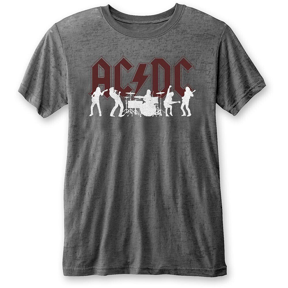 AC/DC Silhouettes Темно-серая футболка унисекс S
