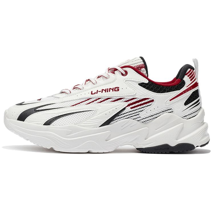 Li Ning Meteor Shock Absorbation Rebound Низкие спортивные повседневные туфли мужские кроссовки белые черные красные ARLS007-3 39⅔