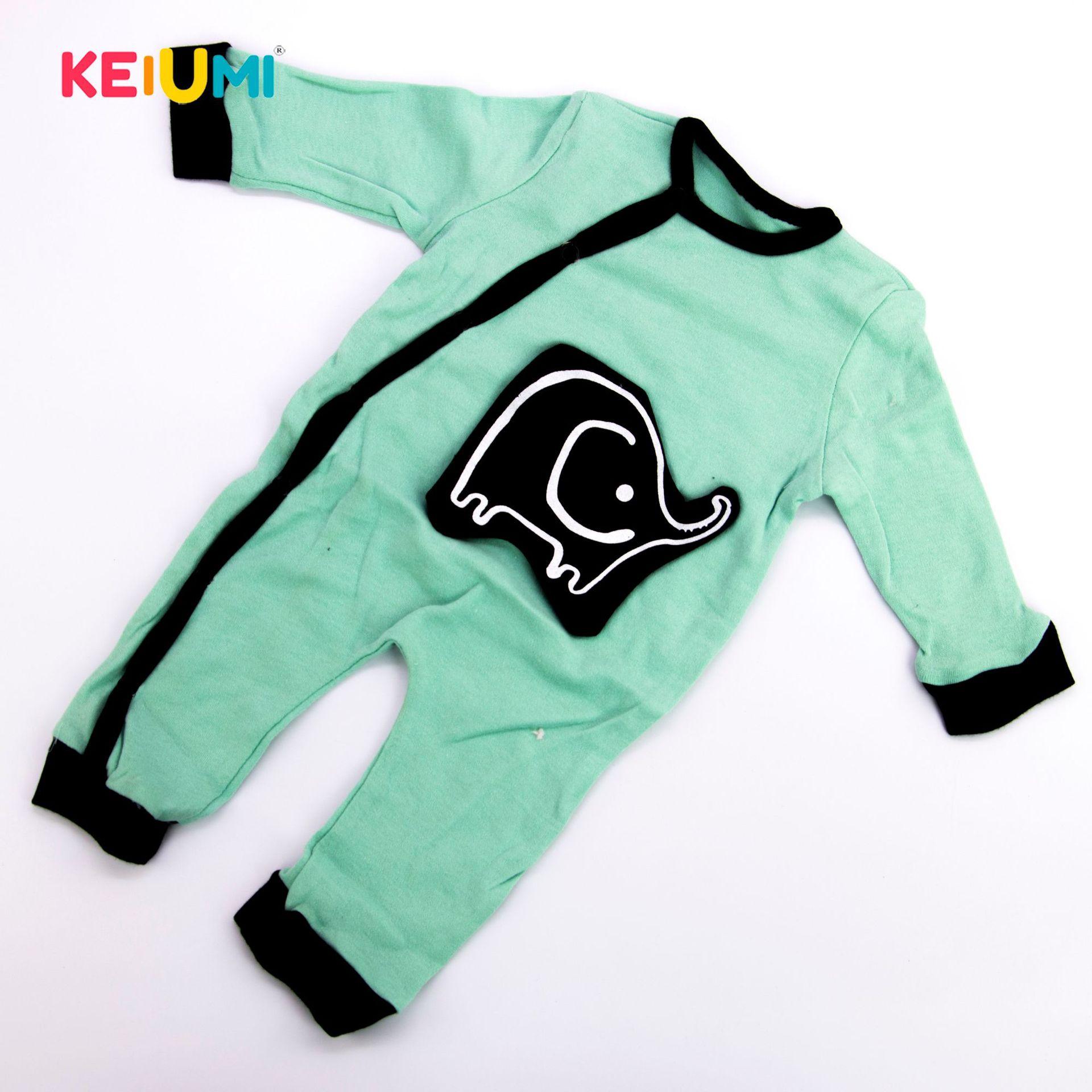 Одежда для кукол Reborn с рисунком слона, милые зеленые аксессуары для кукол 22-23 дюймов, комбинезон Bebe с пряжкой suit for 22 inch doll
