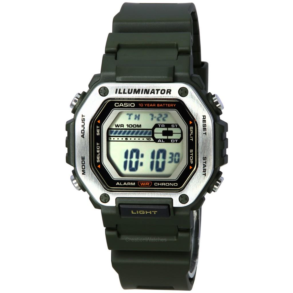 Casio Standard Digital Black Dial Quartz MWD-110H-3A MWD110H-3 100M Мужские часы