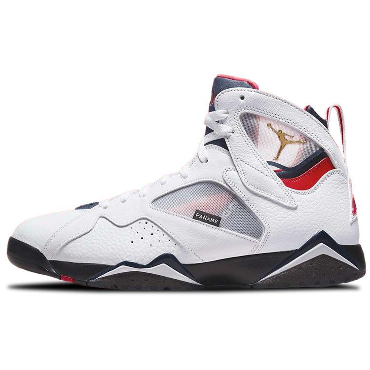 Кроссовки унисекс Paris Saint-Germain x Air Jordan 7 Retro Paname белые темно-синие Sport-Royal CZ0789-105 38