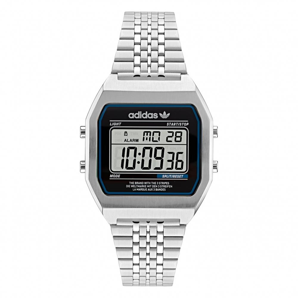 [Оригинальные часы Adidas] Часы DIGITALTWO AOST22072 Серебряные