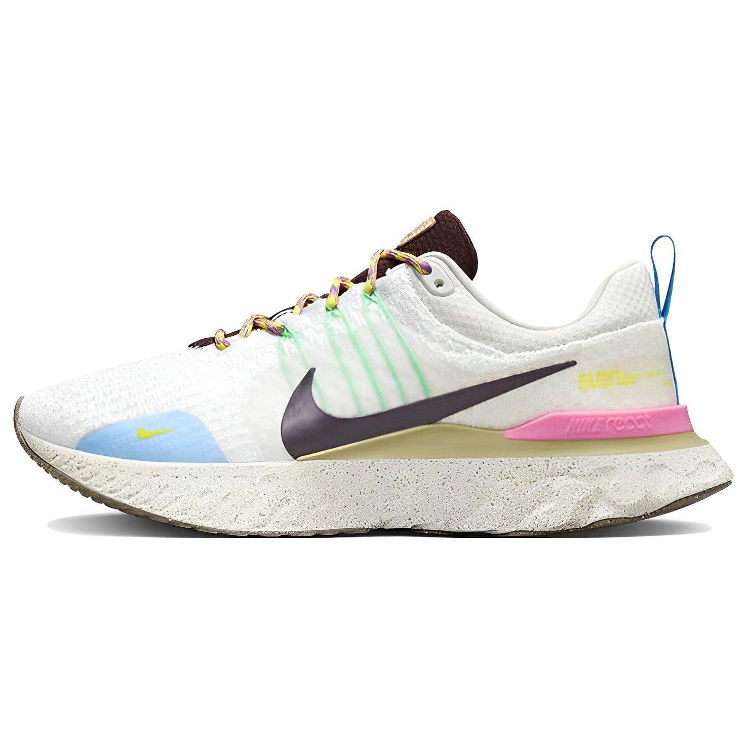 Мужские кроссовки Nike React Infinity Run Flyknit 3 Sail Pinksicle Earth кремовые Light-Bone FJ7068-120 40