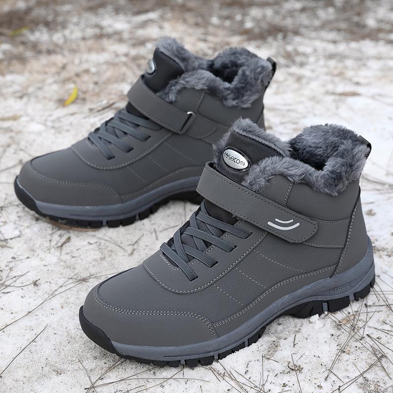 Женские зимние сапоги Plus Velvet Snow Boots Casual PU шнуровка теплая уличная обувь из хлопка пара больших высоких толстых нескользящих спортивных туфель 35-45 35 красный