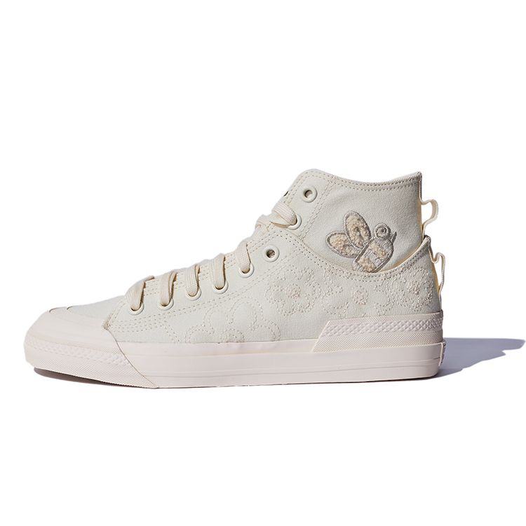 Adidas Melting Sadness x Nizza High DL Bee With You — Кроссовки унисекс кремово-белого цвета Orange-Tint GZ2675 36⅔